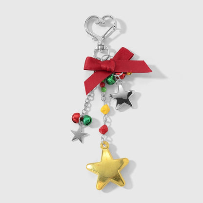 Keypus - Christmas Cute Bell Star Keychain