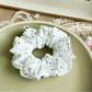 Gifty - Gathered Polka Dot Elastic Hair Scrunchie