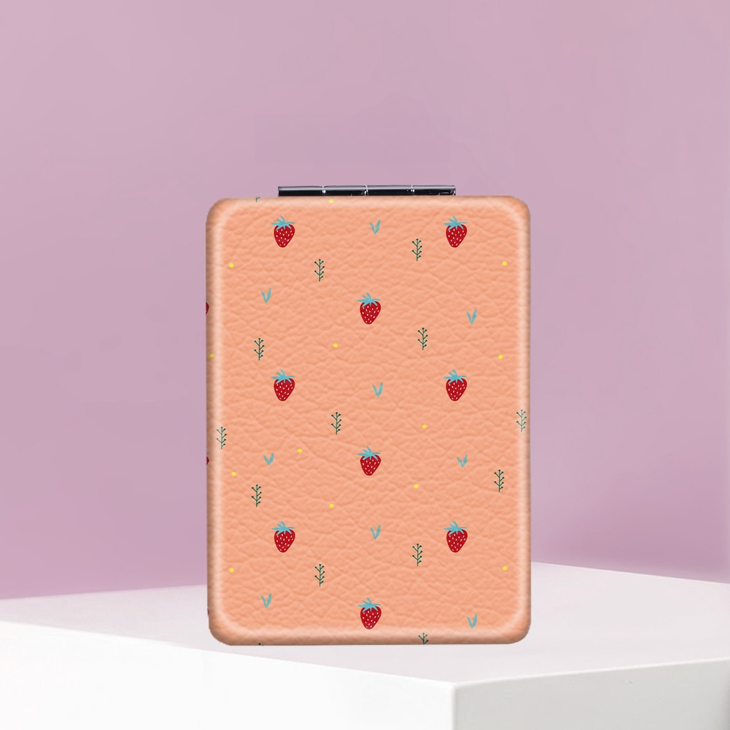 Mirroray - Strawberry Print Foldable Compact Mirror