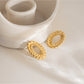 Earedge - Leaf O-Shaped Ear Studs