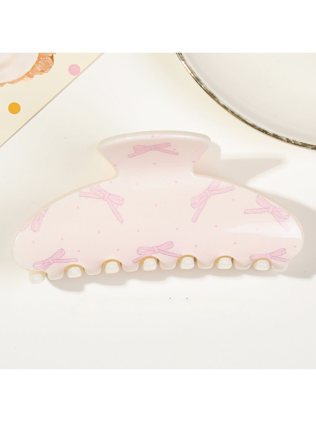 Beau - Bow Embellished Hair Claw Clip
