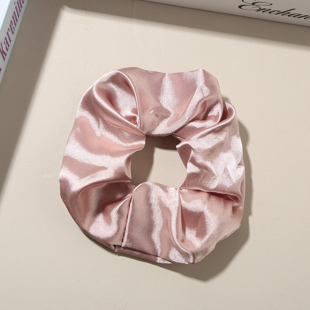 Gifty - Solid Color Satin Style Polyester Scrunchie