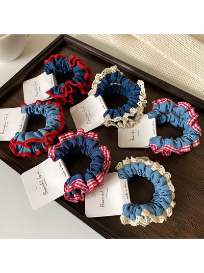 Gifty - 2 Pack Lace Trim Scrunchie