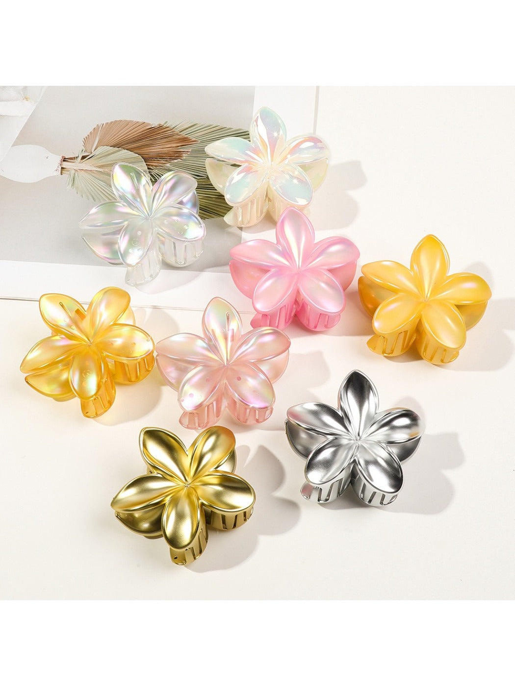 Beau - Elegant Plumeria Hair Claw Clip