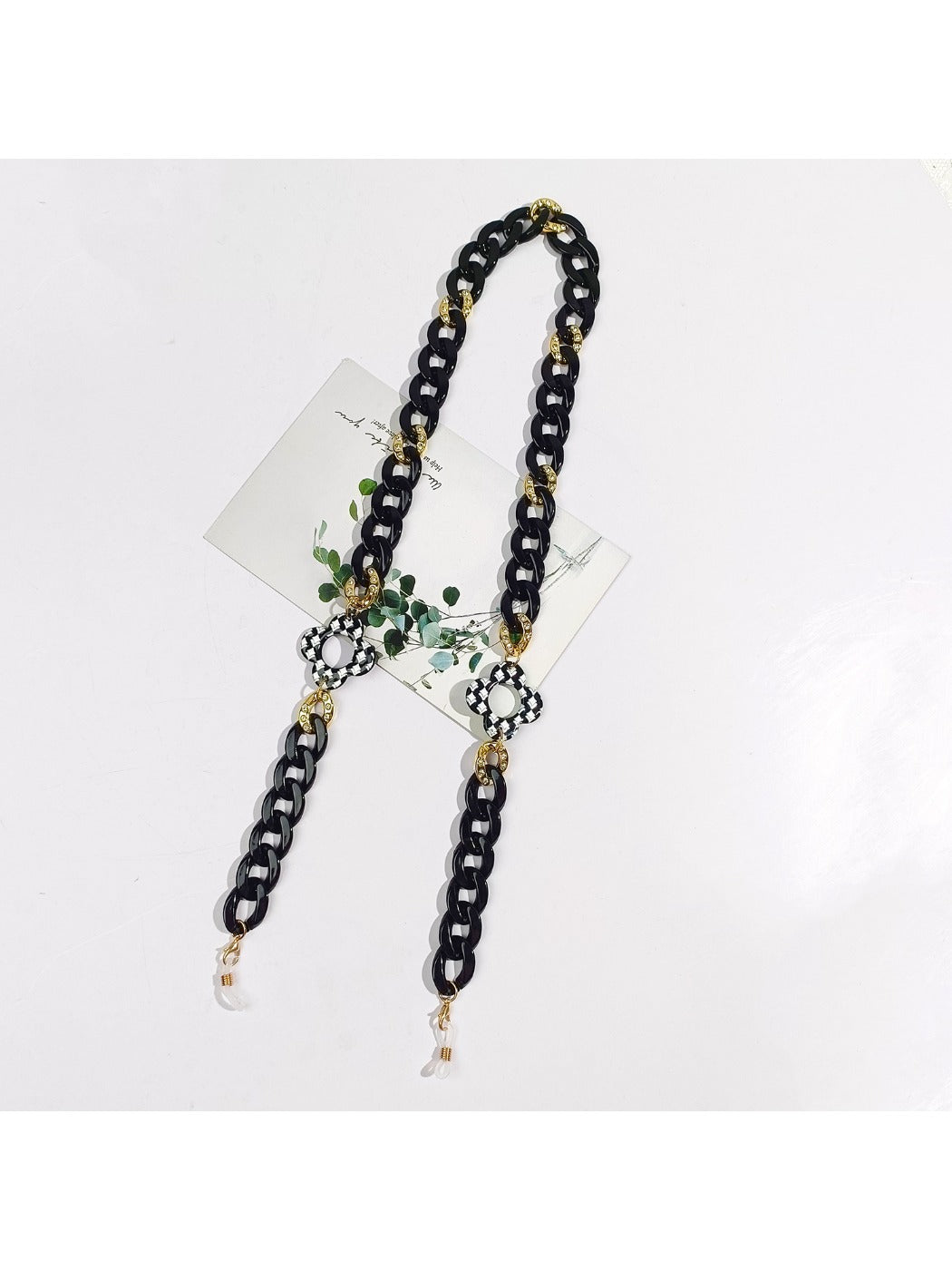 Velra - Black Chain Eyeglass Strap