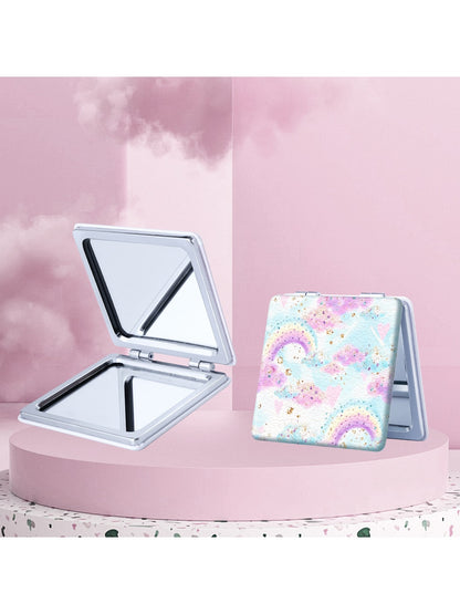 Mirroray - Y2K Floral Pattern Folding Makeup Mirror