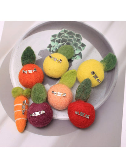 Feltery - Felt 3D Fruit Brooch Pin Clothing Accessories
