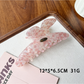 Beau - Iridescent Checkered Faux Acetate Claw Clip
