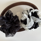 Gifty - Polka Dot Mesh Ruffle Trim Hair Scrunchie