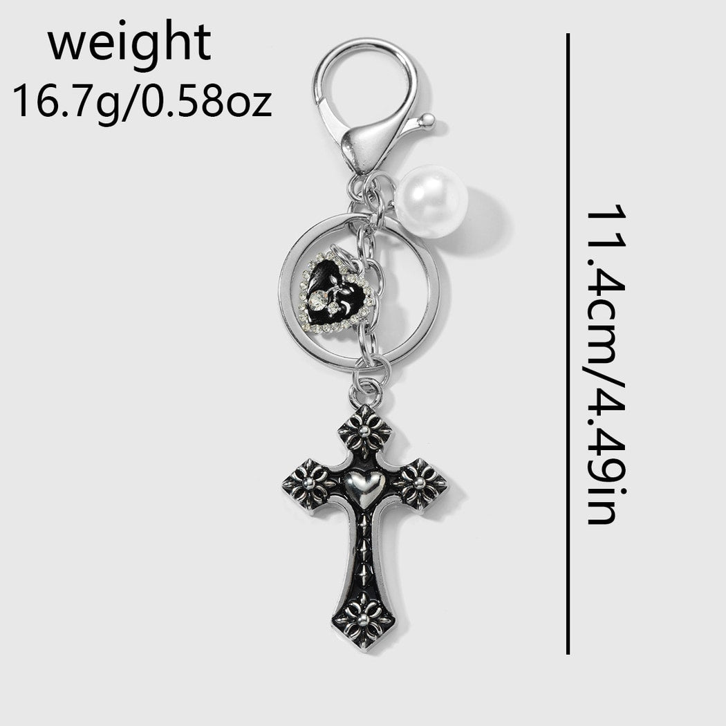 Keypus - Y2K Style Retro Cross Keychain