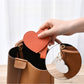 Mirroray - Heart Shaped PU Leather Keychain Compact Mirror