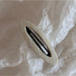 Beau - Plaid Fabric Covered Oval Alloy Hair Clip