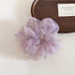 Gifty - Plaid Pattern Ruffled Polyester Ponytail Scrunchie
