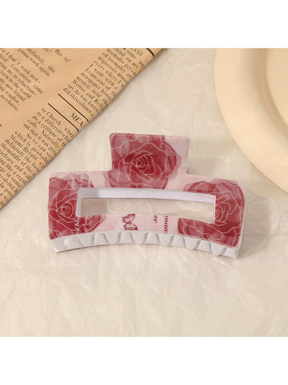 Beau - Elegant Rose Motif Claw Clip