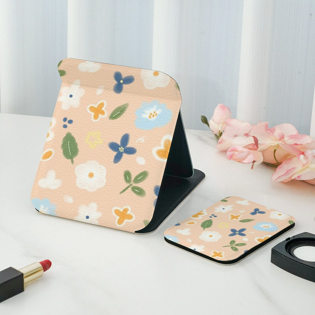 Mirroray - Double Sided Print Folding Tabletop Vanity Mirror