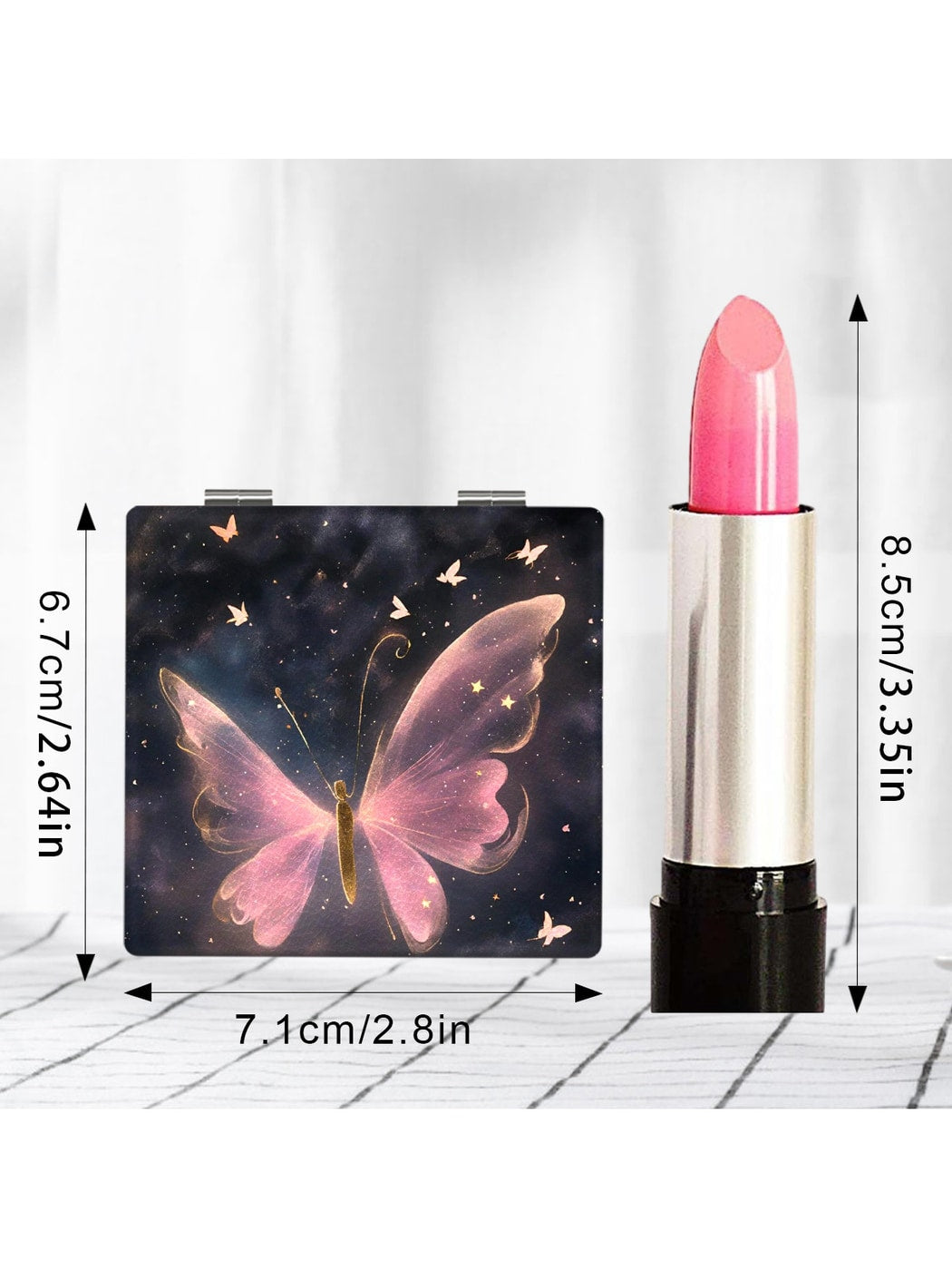 Mirroray - Butterfly Pattern Foldable Makeup Mirror