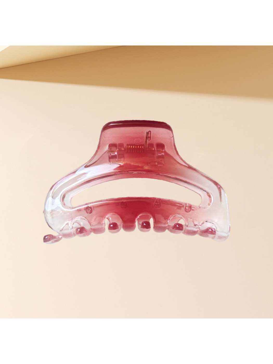 Beau - Gradient Half Moon Plastic Hair Claw Clip