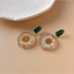 Earedge - Resin Daisy Floral Earrings