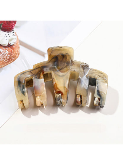 Beau - Geometric Marbled PS Alloy Hair Claw Clip