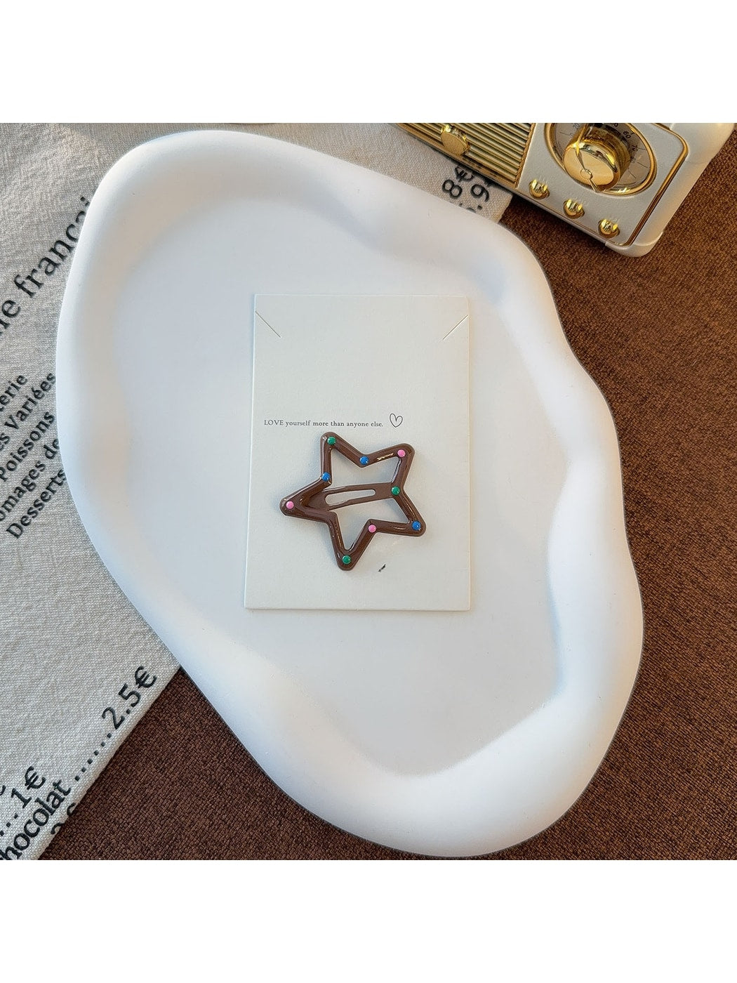 Beau - Sweet Style Star Snap Alloy Hair Clip