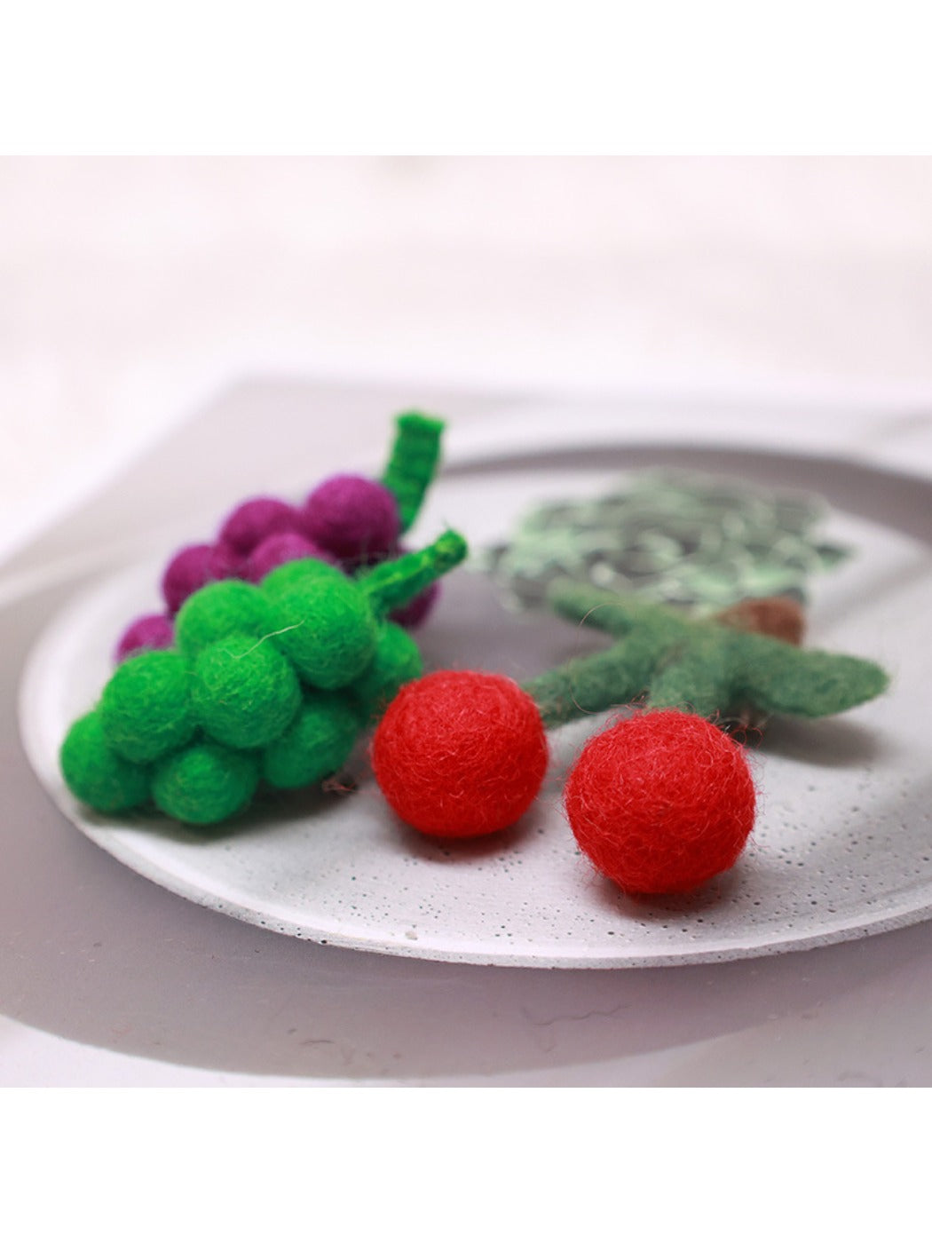 Feltery - Cute Fruit Felt Brooch 3D Cartoon