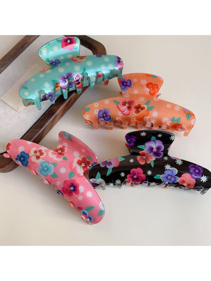 Beau - Pretty Floral Pattern Hair Clip