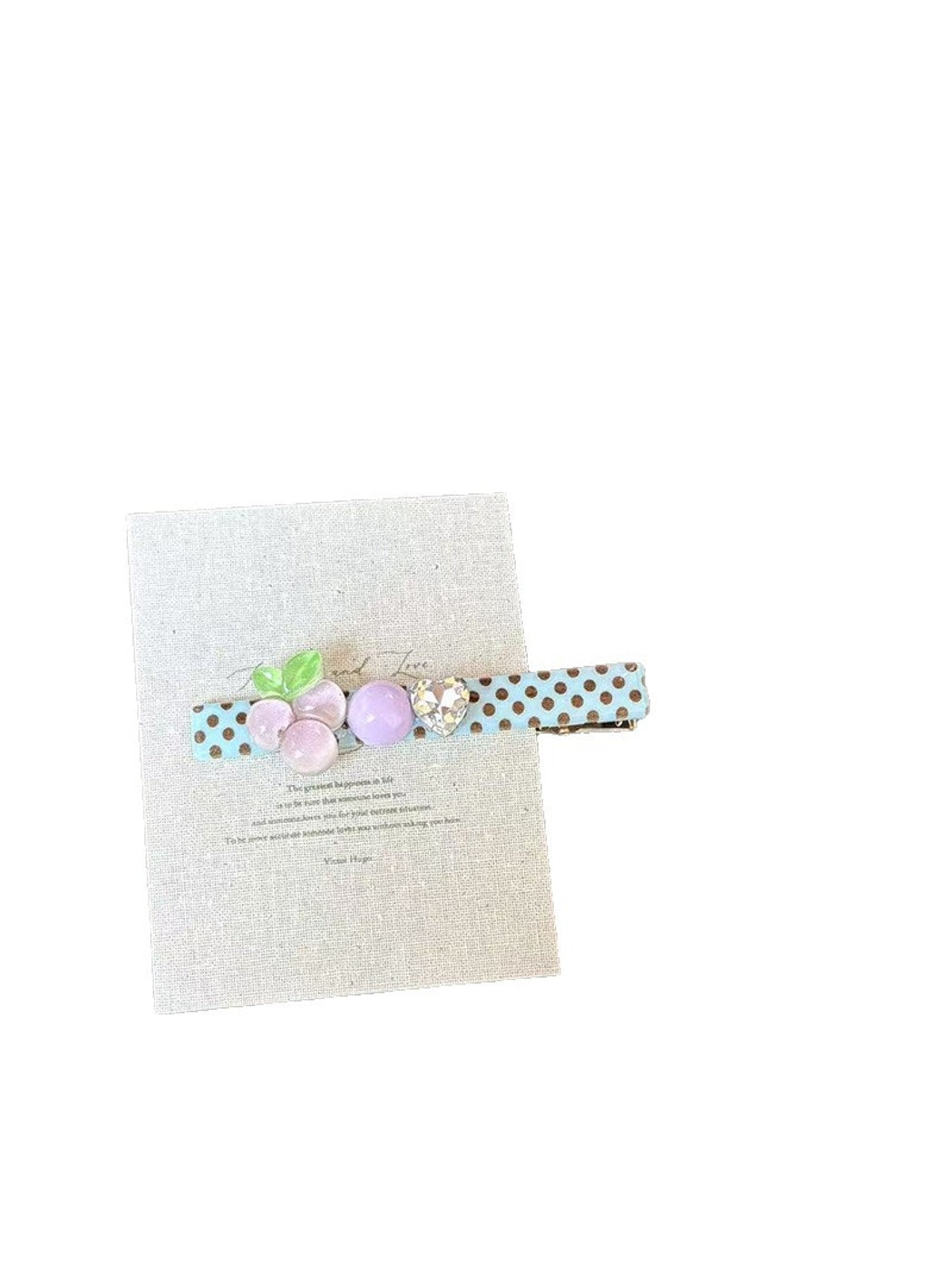 Beau - Cute Cherry Polka Dot Side Hair Clip