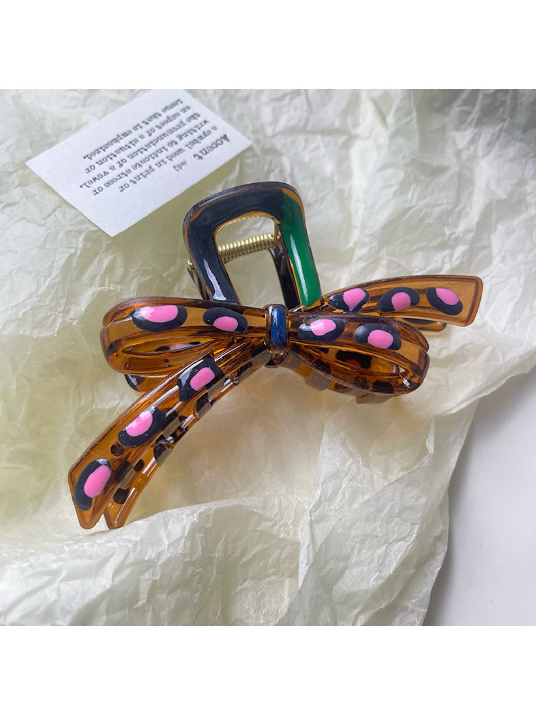Beau - Colorful Bow Shaped Hair Claw Clip