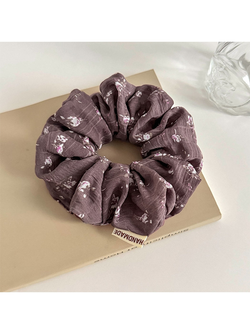 Gifty - Floral Mesh Ruffle Fabric Scrunchie