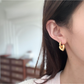 Earedge - Geometric Heart Design Fashion Earrings