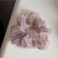 Gifty - Floral Print Gathered Sheer Hair Scrunchie