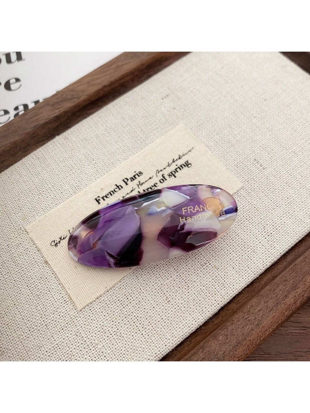Beau - Vintage Style Oval Hair Clip