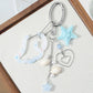 Keypus - Cute Blue Starfish Design Keychain
