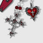 Keypus - Halloween Theme Rose Cross Keychain