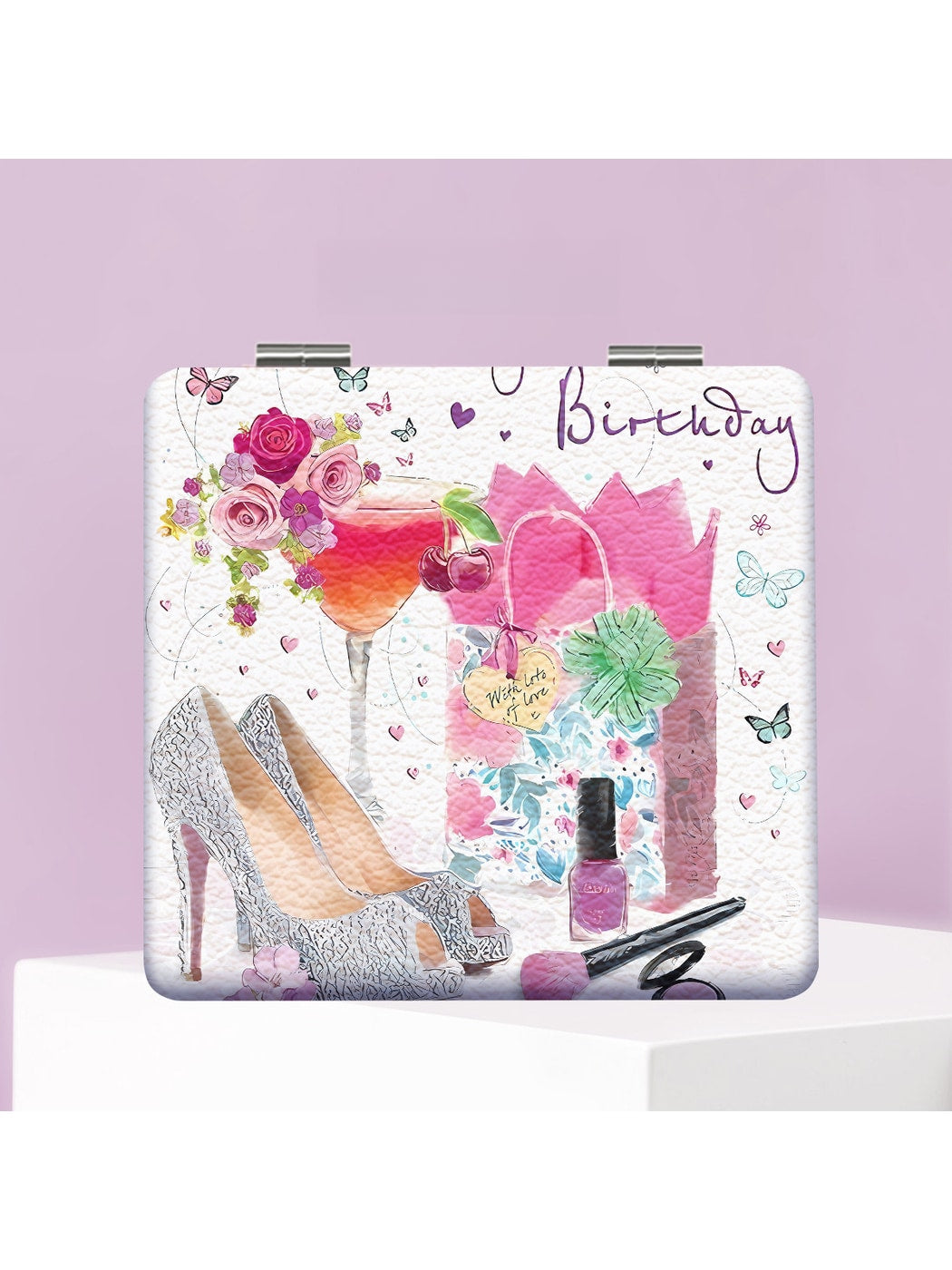 Mirroray - Cartoon Style Foldable Pocket Makeup Mirror