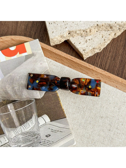 Beau - Vintage Geometric Bow Claw Clip