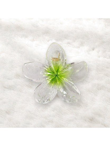 Beau - Vogue Sweet Style Transparent Flower Hair Claw Clip