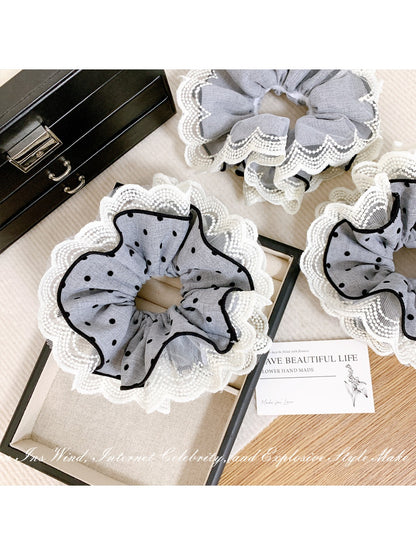 Gifty - Lace Polka Dot Hair Tie