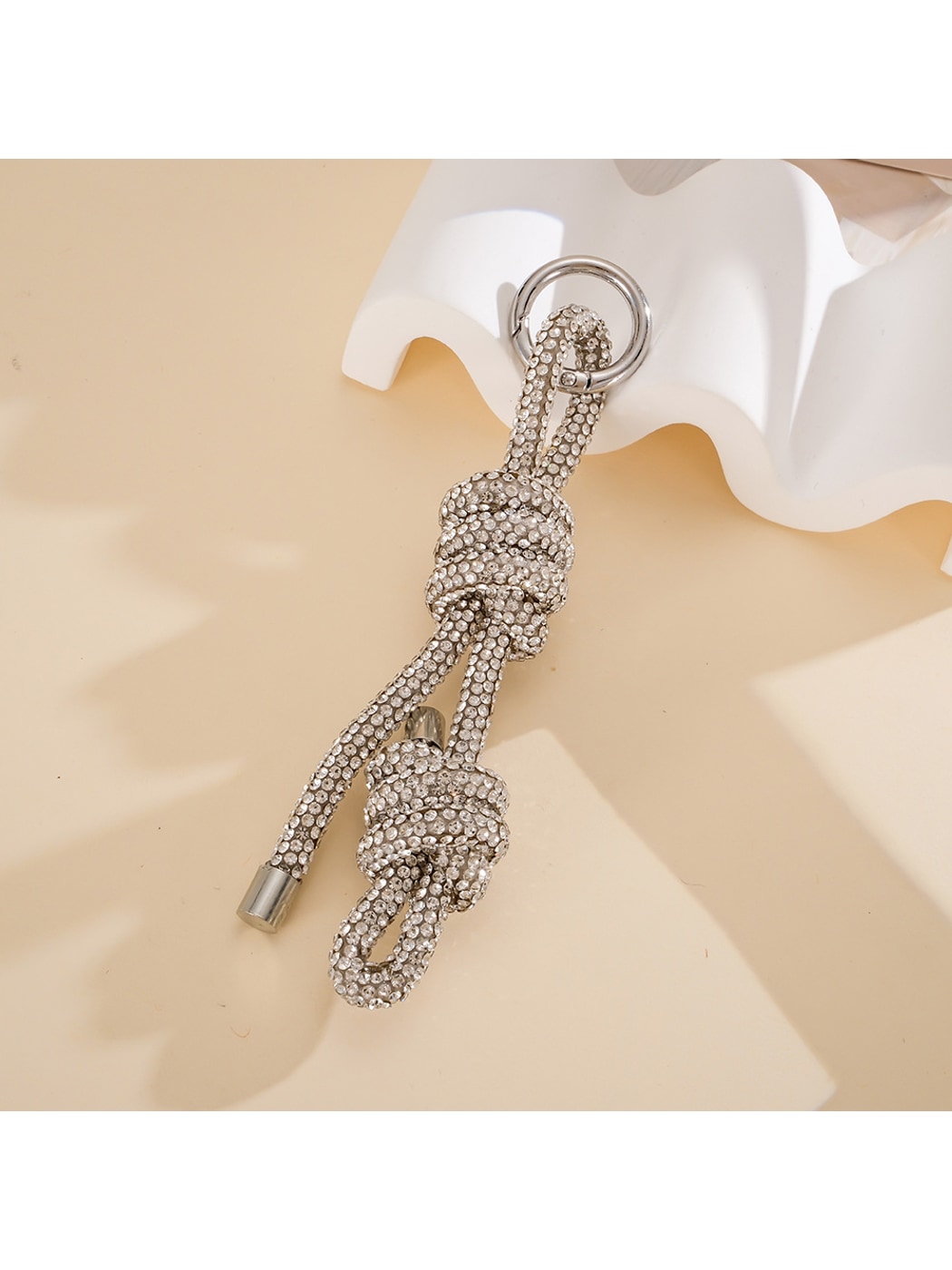 Keypus - Geometric Double Knot Bag Charm Keychain
