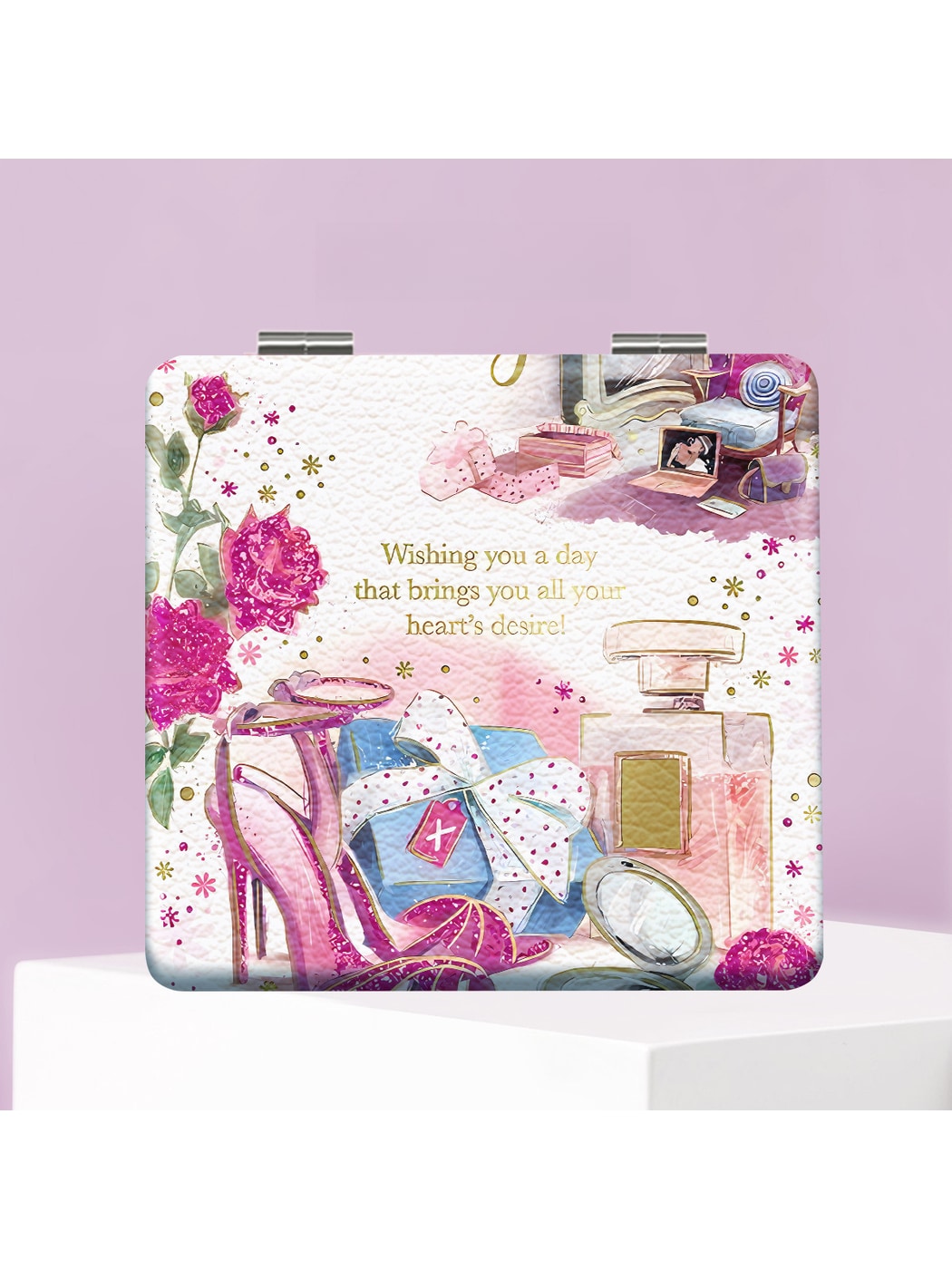 Mirroray - Cartoon Style Foldable Pocket Makeup Mirror