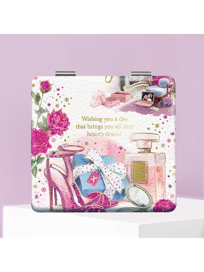 Mirroray - Cartoon Style Foldable Pocket Makeup Mirror