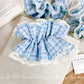 Gifty - Double-layer Lace Plaid Hair Ring