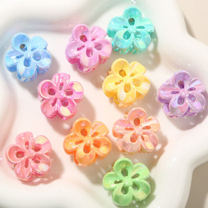 Beau - Glossy Petal Openwork PS Flower Claw Clip