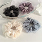 Gifty - Satin Finish Mesh Ruffle Edge Scrunchie