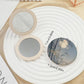Mirroray - Vintage Scenery Patterned Round Compact Mirror