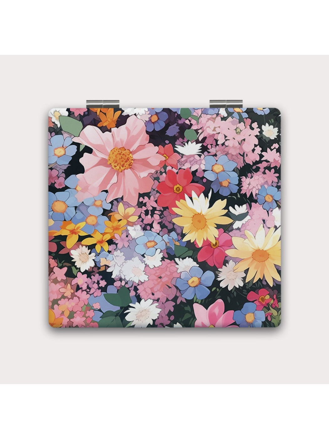 Mirroray - Delicate Rose Pattern Compact Mirror