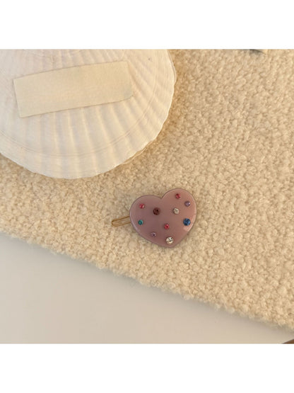 Beau - Heart-Shaped Side Hair Clip