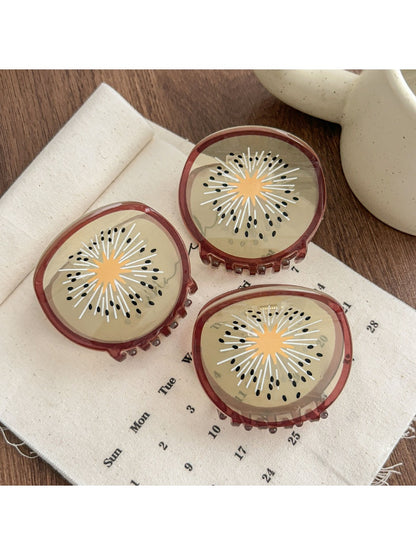 Beau - Kiwi Shaped Hair Claw Clip