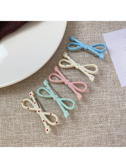 Beau - Cute Polka Dot Bow Hair Clip