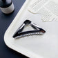 Beau - Cool Toned Geometric Line Elegant Claw Clip